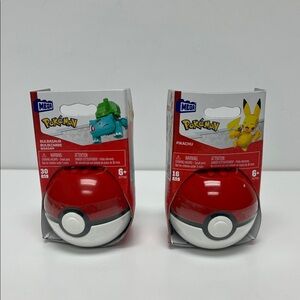 Mega Pokémon Pikachu & Bulbasaur, Lot of 2 (New and Sealed)
